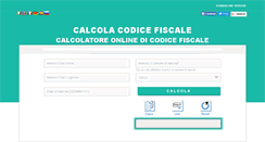 Desktop Screenshot of calcolacodicefiscale.net