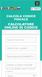 Mobile Screenshot of calcolacodicefiscale.net